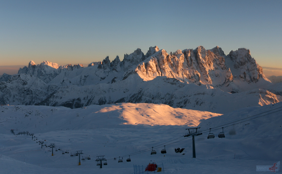 Image of Dolomites took from Laresei in Falcade Ski Resort