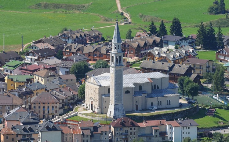 Centro abitato di Gallio, provincia di Vicenza.