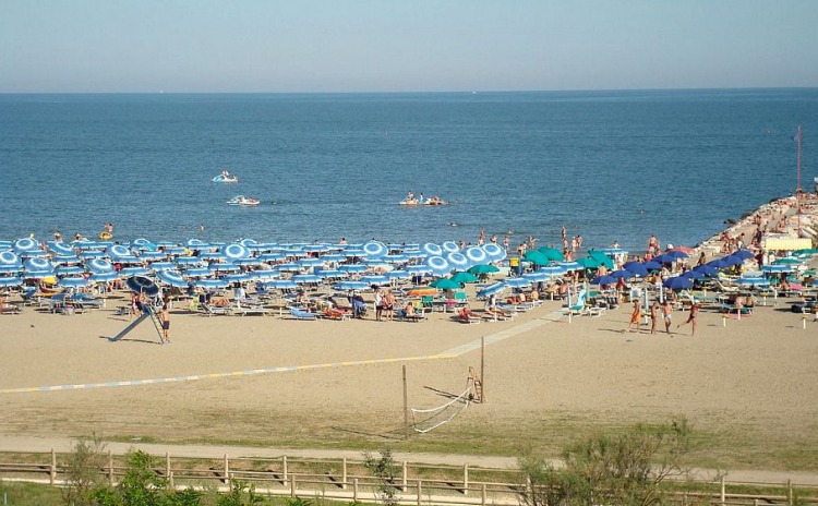 Foto della spiaggia di Eraclea, Veneto.